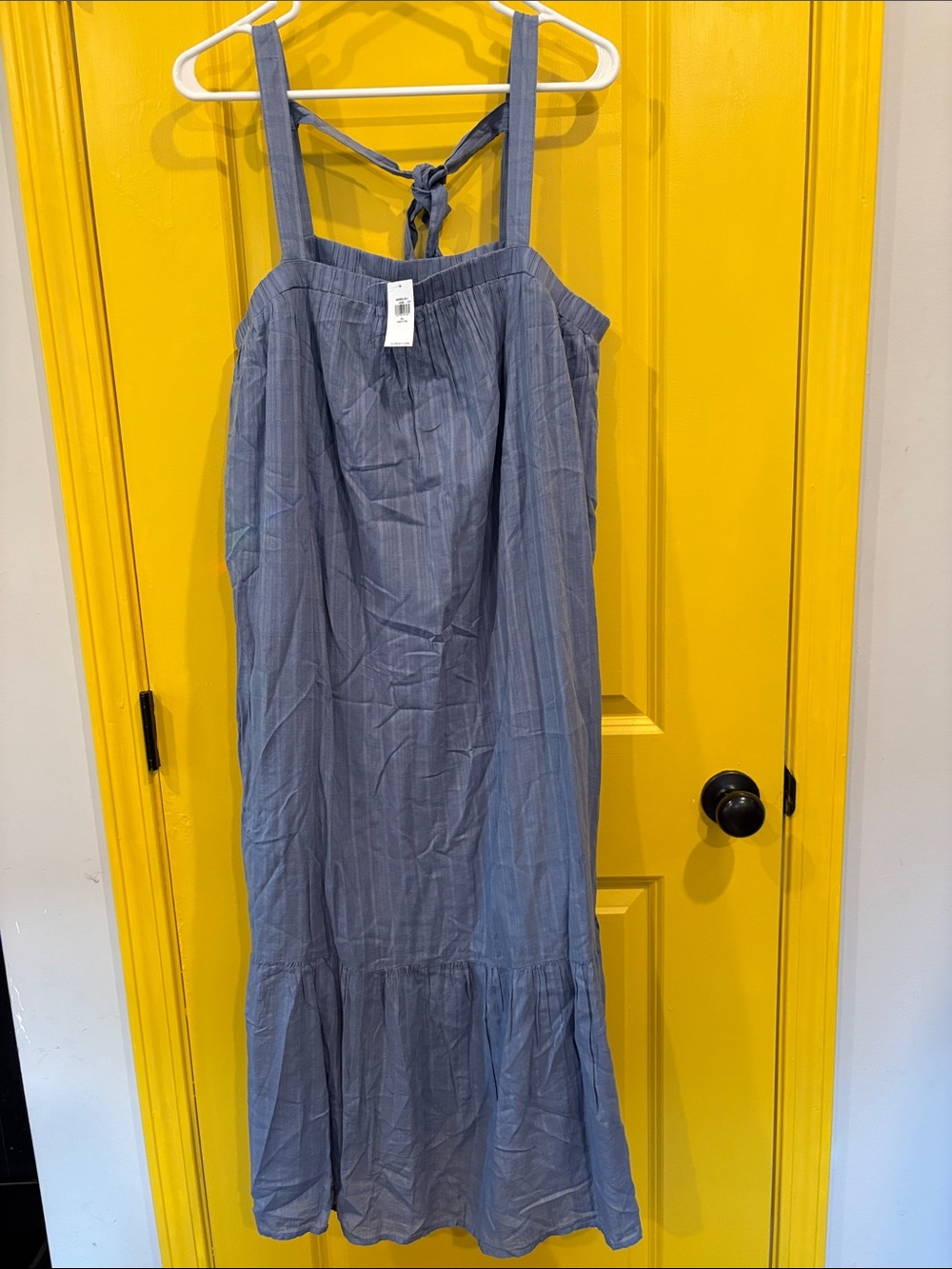 Old Navy Blue Striped Maxi Dress